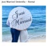 "Just Married" Umbrella Rental